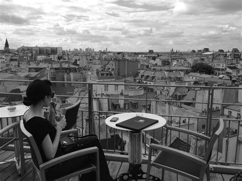 rooftop terrace  paris holiday inn agent luxe blog