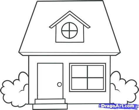 house drawing simple sarah sidney blogs