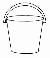 Bucket Coloring Pages Water Template Color Print Size Paper Tocolor Sketch Utilising Button sketch template
