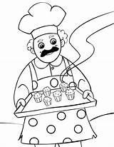 Muffin Coloring Pages Man Clipart Cook Know Do Kids Printable Nursery Aid Kool Muffins Jobs Rhymes Inkspired Musings Cliparts Color sketch template