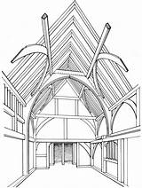 House Medieval Drawing Longhouse Getdrawings Paintingvalley Open sketch template