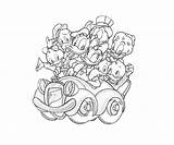Duck Donald Family Coloring Pages sketch template