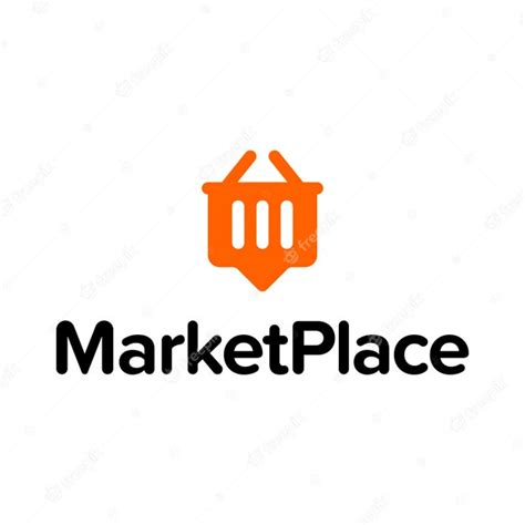 marketplace logo vector premium