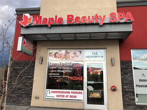 maple beauty spa opening hours   centre st ne calgary ab