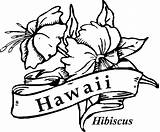 Coloring Hawaiian Flowers Pages Getcolorings sketch template