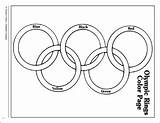 Olympic Coloring Rings Template Printable Pages Board Ring Choose sketch template