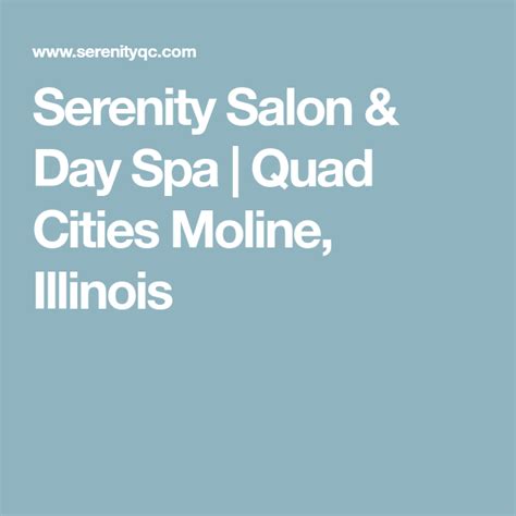 serenity salon day spa quad cities moline illinois quad cities