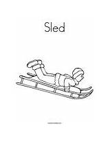 Sled Coloring Change Template sketch template