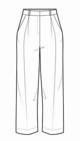 Trouser Mode Coloringpagesfortoddlers Technische Hosen Kleider sketch template