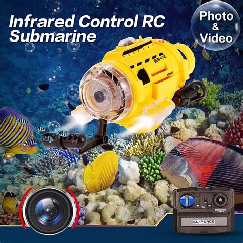 sous marin camera video submersible submarine drones rc radio remote controle aquarium air