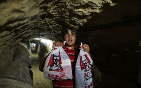 kentucky fried chicken smuggled into gaza from egypt metro news