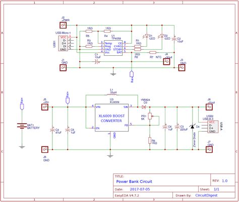 power bank circuit design  pcb
