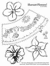 Shavuot Coloring Pages Activities Spring Crafts Activity Kids Torah Flower Color Jewish Happy Printable Template Cut School Craft Cup Flowers sketch template