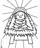 Coloring Pages Jesus Christian Baby sketch template