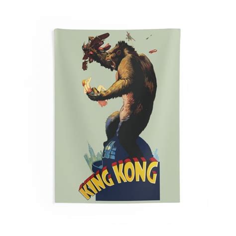 King Kong 26 X36 Indoor Wall Tapestry Vintage 1933 Movie Poster