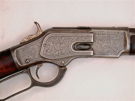 winchester  rifle factory engraved