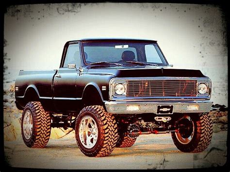gotta love   lifted chevys chevy pickup truck classic rides