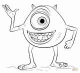 Mike Coloring Wazowski Pages Inc Monster Printable Draw Monsters Disney Drawings Sheets Sully Drawing Things Supercoloring Marker Stranger Sketches Tutorials sketch template