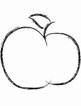 Apfel Mele Blatt Colorato Mela sketch template