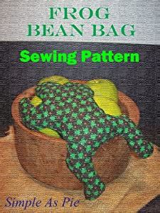 amazoncom frog bean bag sewing pattern home kitchen