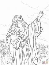 Prophet Isaiah Coloring Pages Bible Printable King Color Sketch Children Name Moses Template sketch template