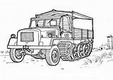 Coloring Army Pages Vehicles Print sketch template