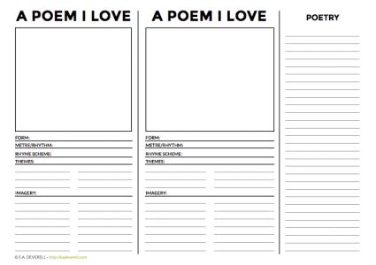 poetry journal worksheet wednesday creative writing blog