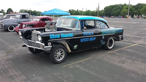 chevrolet chevy bel air gasser dragster drag pro stock  school usa