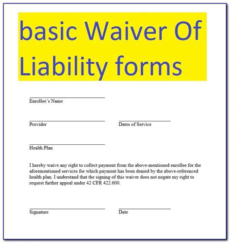 generic athletic waiver form form resume examples ogmor