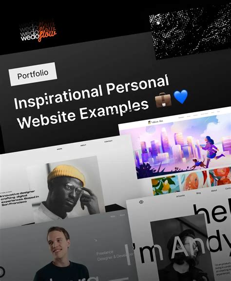 personal websites inspirational portfolio examples