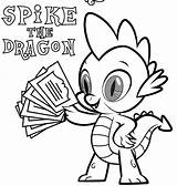 Coloring Pony Little Pages Spike Mlp Printable Dragon Friendship Magic 80s Kids Official Print Sheets Posted Has Equestriadaily Colouring Clipartmag sketch template