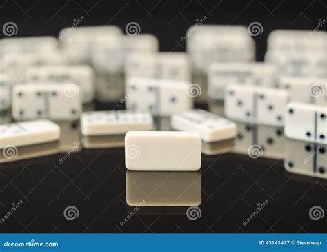white dominoes  single blank domino stock photo image