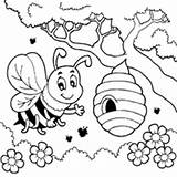 Surfnetkids Bees Apiculteur Bijen Hive Recherche sketch template