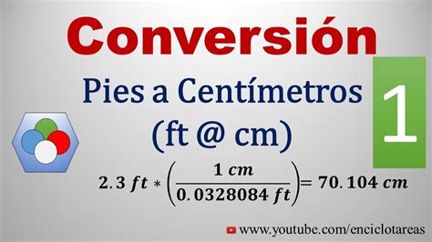 convertir de pies a centímetros ft a cm 1 youtube