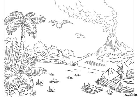 dinosaurs coloring pages  adults