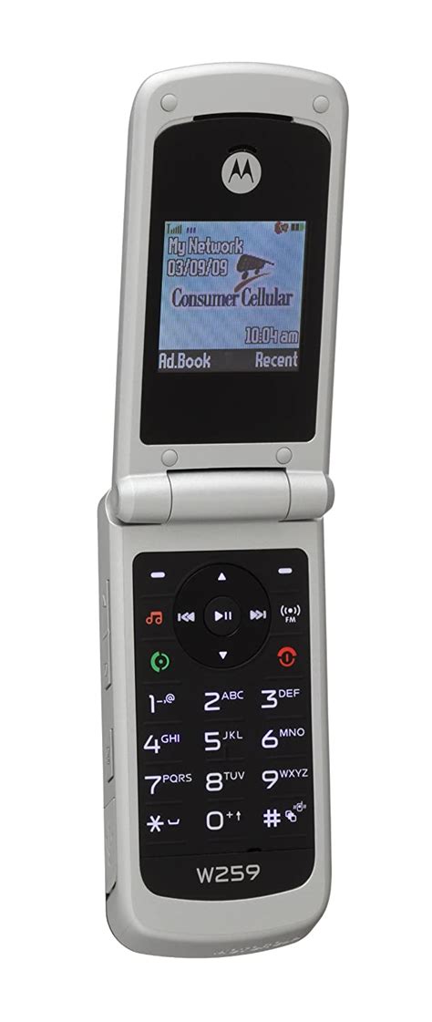 Motorola W259 Black With Consumer Cellular Service No