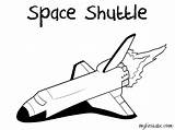 Shuttle Space Coloring Pages Colouring Library Clipart Popular sketch template