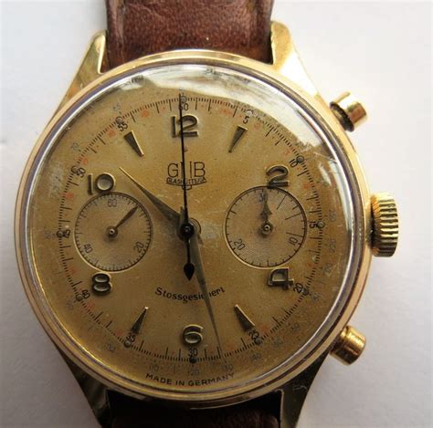 gub glashutte chronograph wristwatch  catawiki