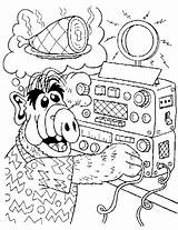 Coloring Pages Alf 80 Kids Tv sketch template