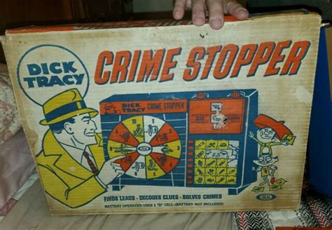 1963 dick tracy crime stopper battery operated game ideal toys original