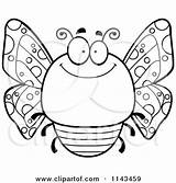 Butterfly Chubby Clipart Cartoon Depressed Smiling Cory Thoman Sad Vector Outlined Coloring Surprised Drunk Bored Royalty Clipartof 2021 Rf Illustrations sketch template