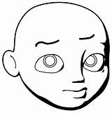 Head Coloring Cartoon Boy Wecoloringpage Face sketch template