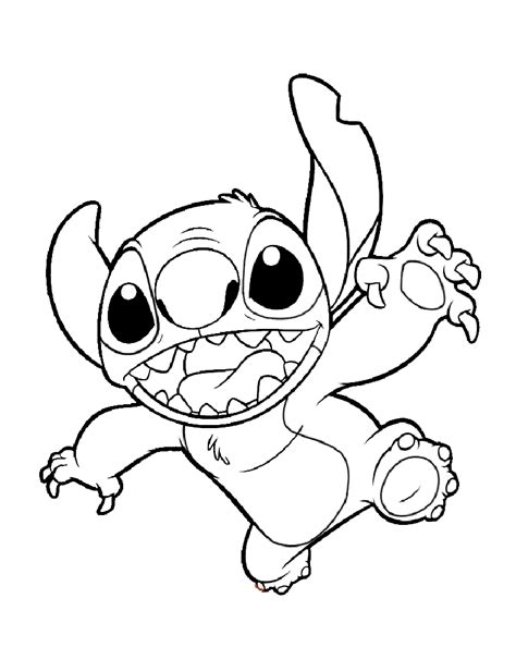 stitch coloring pages   educative printable