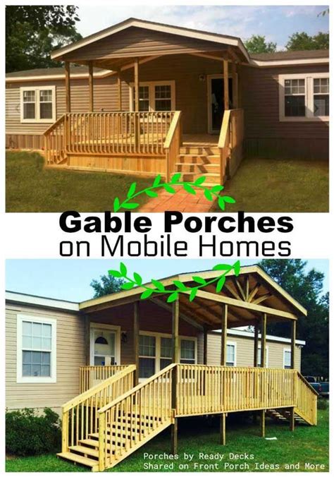 pin  mobile home porch designs