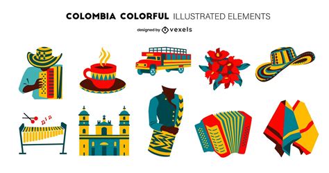 colombia vector graphics