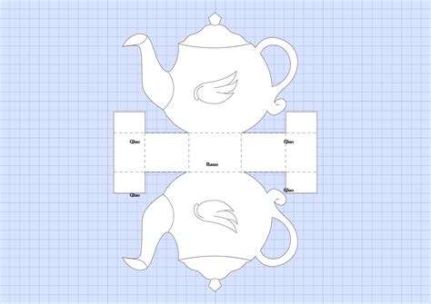 printable  tea cup template