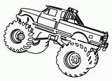 Coloring Monster Truck Pages Printable Print sketch template