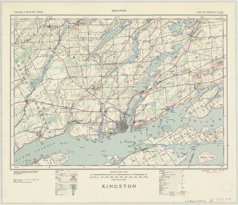 kingston ontario  map sheet     ed