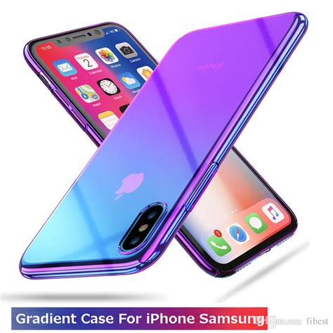 Phone Case For Iphone X Xs Max 6 7 8 Plus Plating Gradient