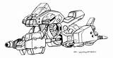 Robotech Expeditionary Marines Force Mecha Cyclone Chuckwalton Weapons Drivers sketch template